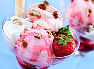 香甜可口的水果冰淇淋