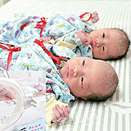 二胎母亲诞三胞胎 概率极低家人有喜有忧
