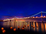 美国旧金山大桥风景图片特写