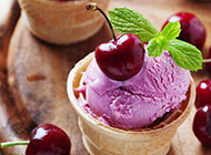 口感丰富的水果冰淇淋图片