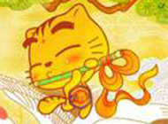 好可爱的卡通小黄猫咪微信头像图片