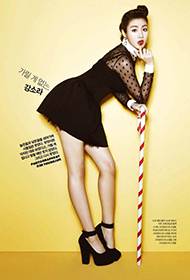 韩国女演员姜素拉性感时尚娇美写真