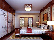 卧室简中式古典装修效果图