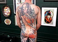新西兰纹身师Matt Jordan满背纹身作品