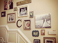 楼梯照片墙装修效果图温馨有爱