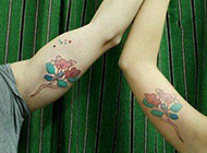 三叶草情侣创意纹身图集