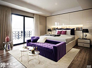 舒适大户型清新现代化卧室设计图