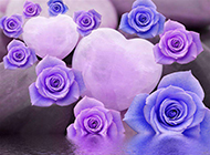 淡紫色鲜花背景素材分享