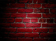 厚薄均匀的红色立感砖墙高清图片