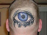 欧美另类纹身欣赏 彩绘眼睛纹身素材