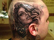 非主流一个人刺青纹身图