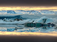 北极的冰川自然风光壁纸