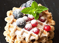 美式早餐蓝莓松饼图片