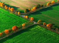 秋天的田野风景桌面壁纸