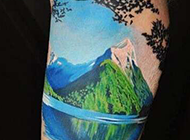新西兰米特峰手臂纹身图案