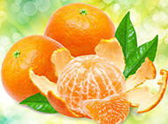 剥开的橘子水果图片