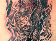 霸气的麒麟艺术纹身图案