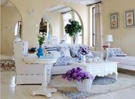复式别墅蓝白色温馨地中海装修风格