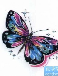 推荐一个漂亮的蝴蝶纹身图案