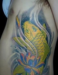 纹身图片之经典流行个性鲤鱼纹身图片（精品）