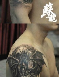 霸气超牛的恶魔撒旦纹身图片