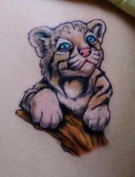 可爱小老虎纹身图片