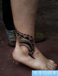 纹身520图库推荐一幅适合做脚踝的纹身图片