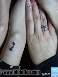 一组适合闺蜜的猫咪纹身图片