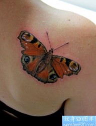 漂亮的蝴蝶纹身图案
