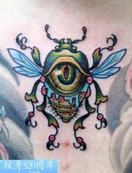 彩色昆虫纹身图案