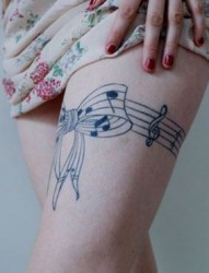 蝴蝶结纹身图案是乖巧女生的最爱图案