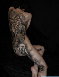 一组tattoo十二生肖の龙纹身图案