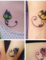 女生绝对喜爱的超级可爱小猫刺青