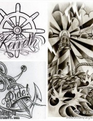 航海系列纹身图案