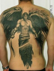 超酷的天使纹身