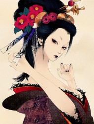 日本艺妓纹身手稿欣赏