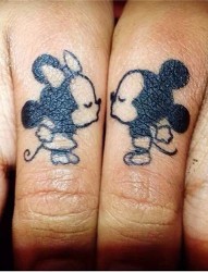 小清新纹身系列之手指上的艺术品