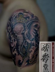 象神纹身----济宁赤焰堂纹身