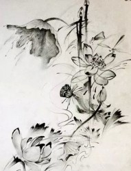 古典水墨风纹身手稿