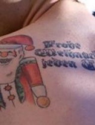 圣诞精选之圣诞老人纹身图片