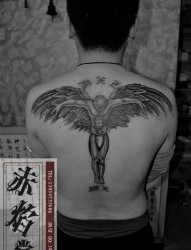 山东纹身  赤焰堂天使纹身