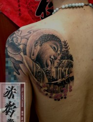 兖州纹身 半甲纹身 设计纹身 赤焰堂纹身