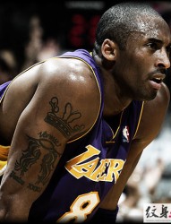 NBA巨星kobe手臂上引人注目的纹身