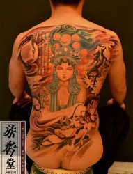 山东纹身 设计纹身 男士花旦纹身 赤焰堂纹身店