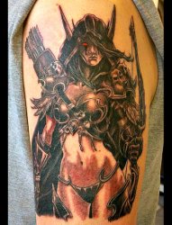 魔兽世界希尔瓦娜斯(Sylvanas Windrunner)人物纹身