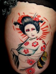 日本艺妓纹身艺术