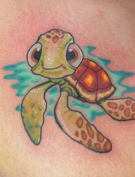 小海龟纹身图案