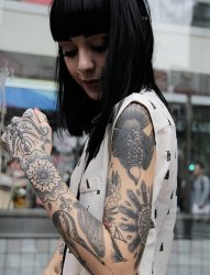 20款女性花臂纹身图片