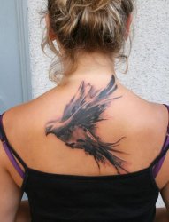 多款展翅飞翔的鸽子纹身图案
