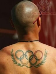 奥运会五环标志纹身图案